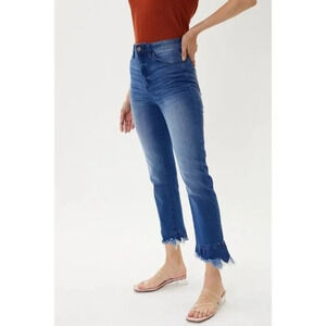 KanCan Blue Frayed Hem Jeans